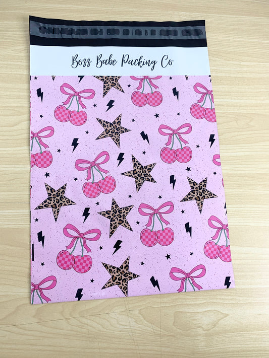 Pink Checks & Stars Poly Mailer