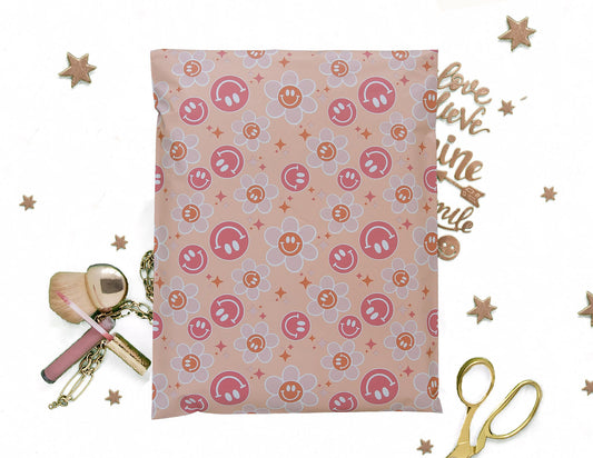 Smiley Poly Mailers