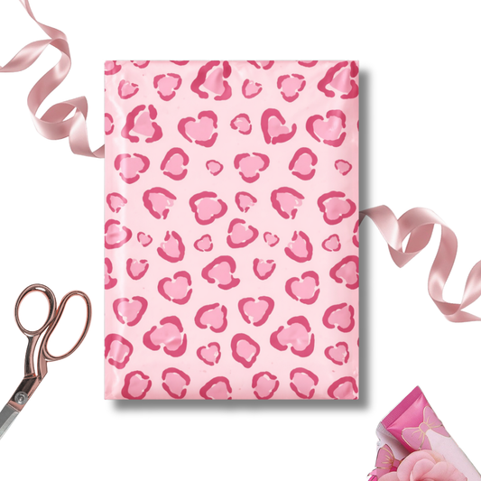 Love Leopard Poly Mailers