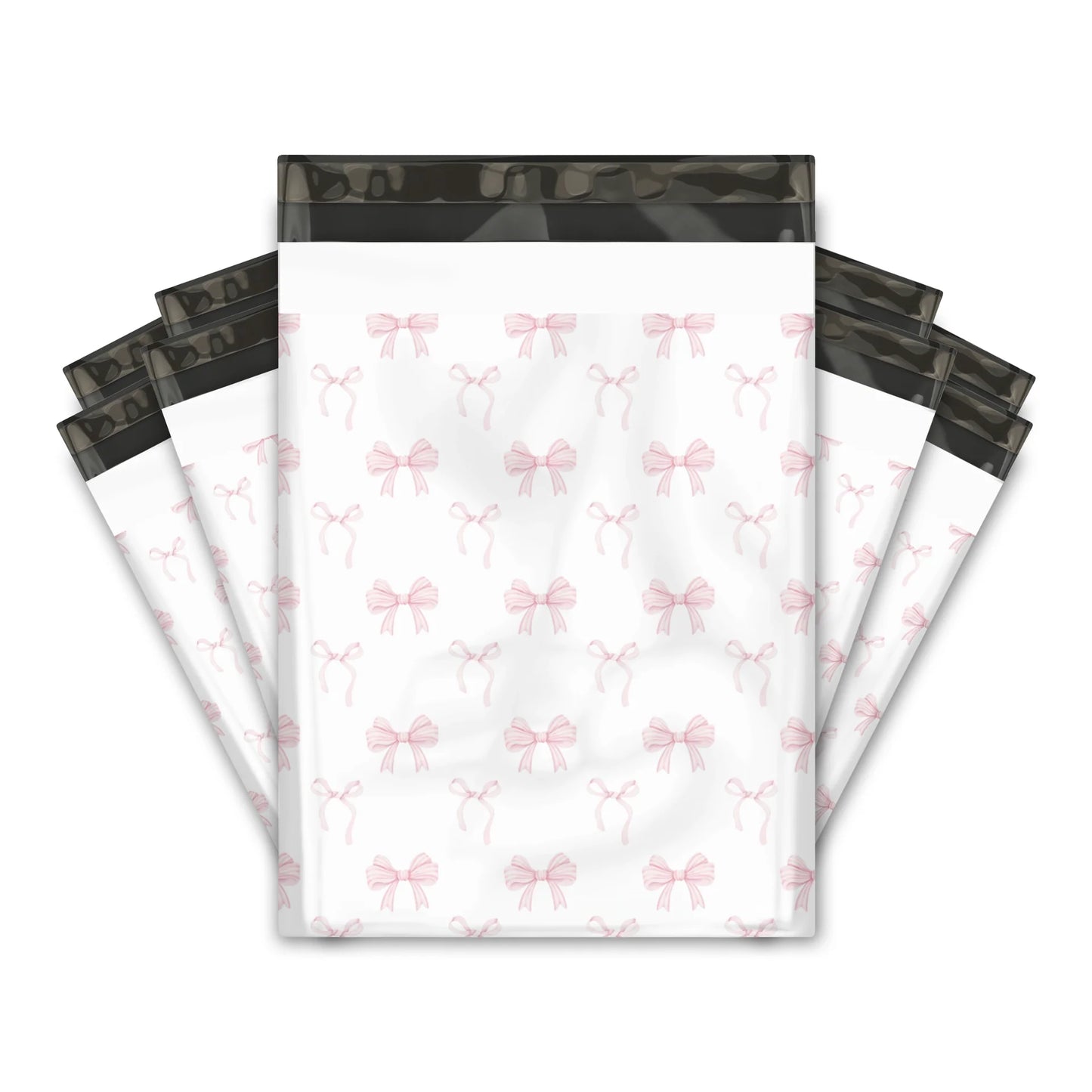Pink Bows Poly Mailers
