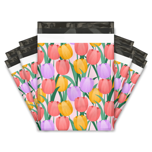 Tulips Poly Mailers