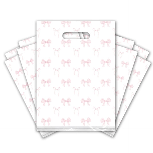 Pink Bows Merchandise Bags