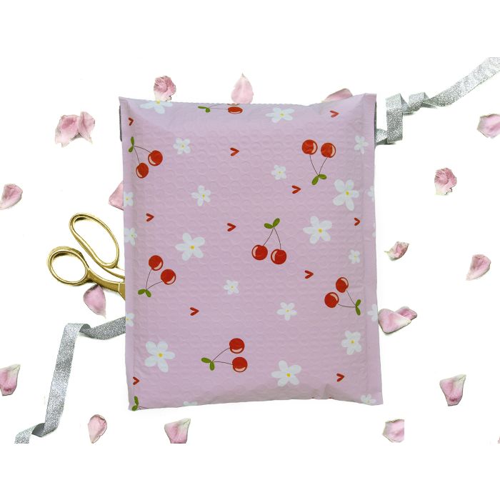 Cherry Bubble Mailers